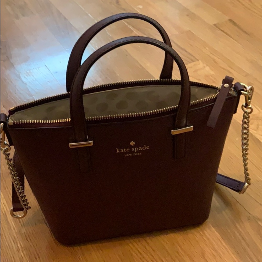 kate spade maroon handbag